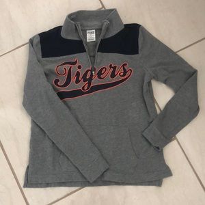 PINK MLB Tigers half zip